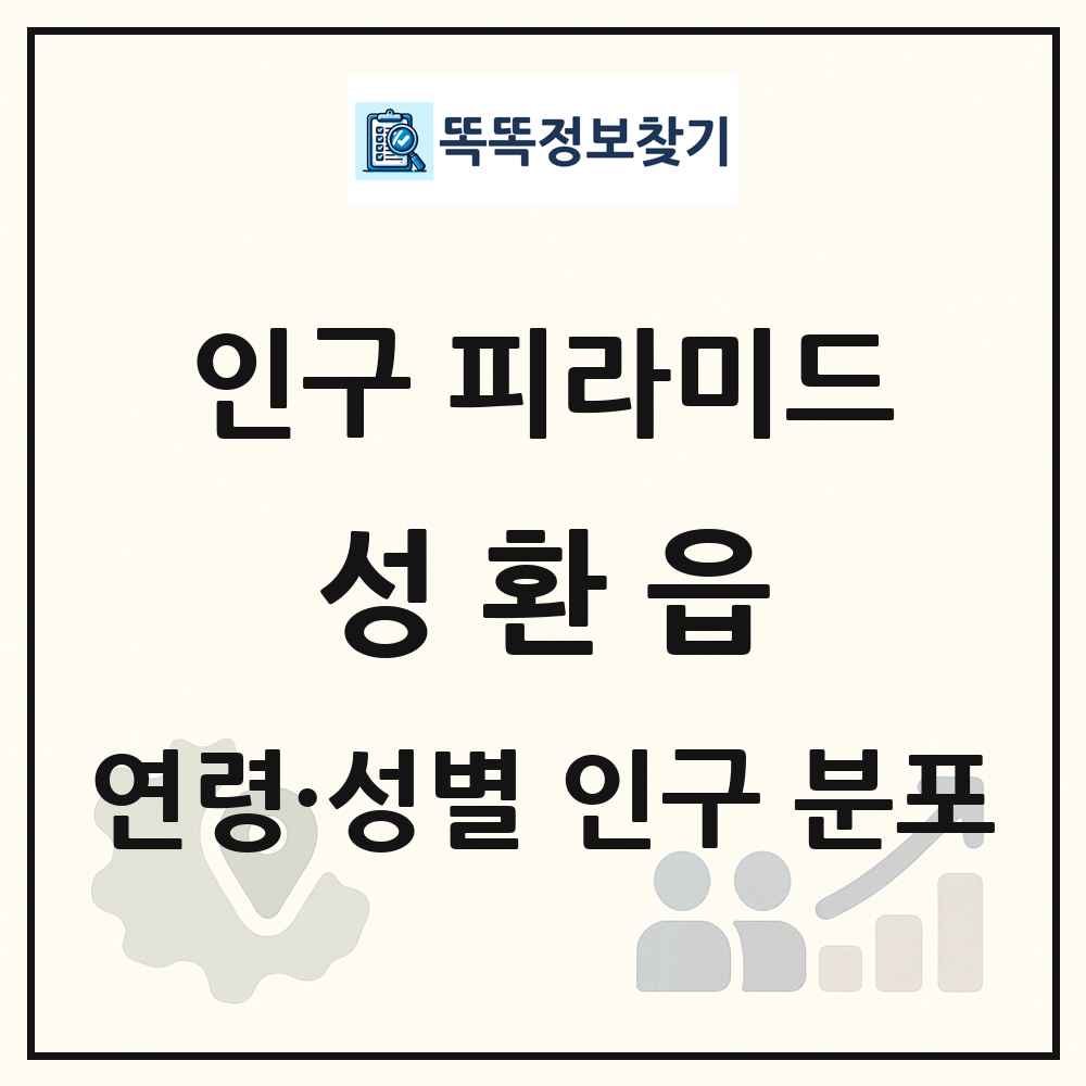 성환읍 인구 피라미드 링크 그림